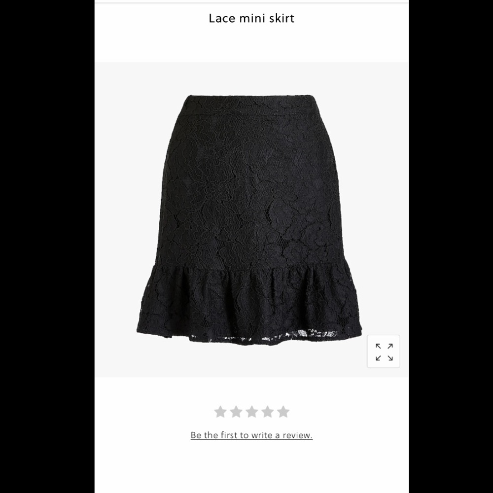 J. Crew Lace Mini Skirt